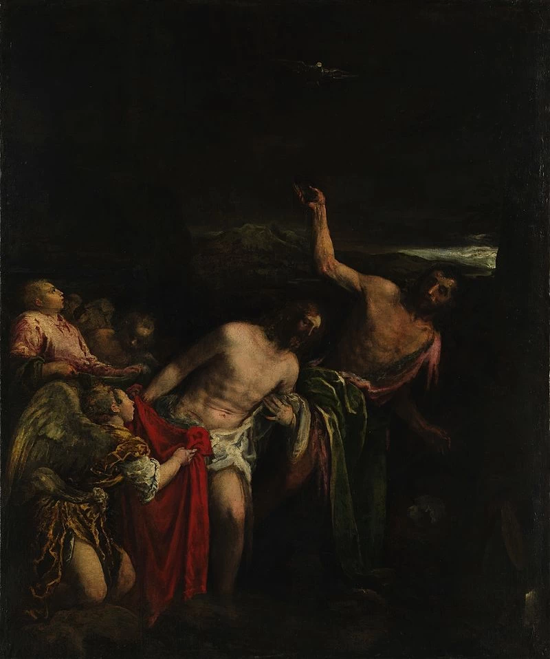 Il battesimo di Cristo - Jacopo da Ponte, detto Bassano